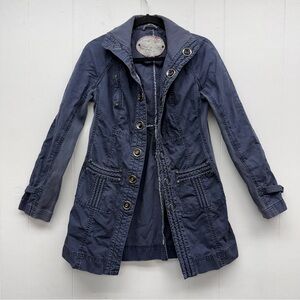 Vintage Y2K Free People Navy Boho Utility Jacket